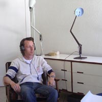using the lamp-microphone